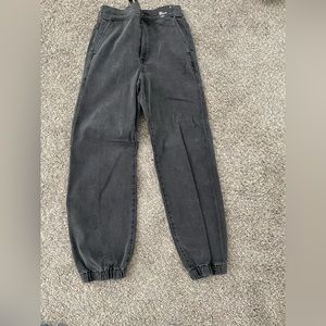Brand new black denim joggers